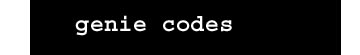 genie codes